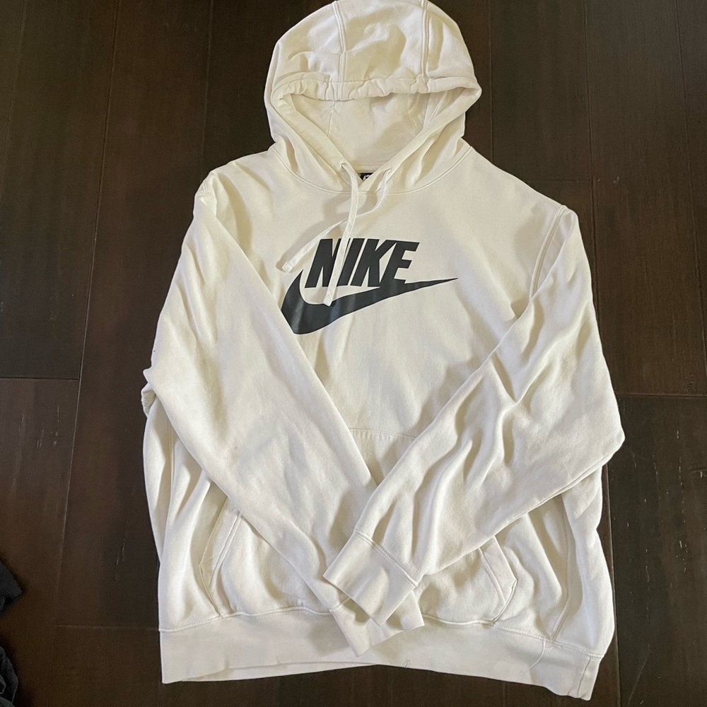 Nike white hoodie